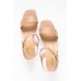 Noela Nude Leather Heel