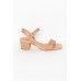 Noela Nude Leather Heel