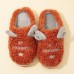 Women’s Cute Antlers Warm Lining Casual Home Plush Slippers