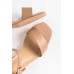 Noela Nude Leather Heel