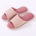 Women Open Toe Striped Comfy Home Slippers