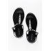 Paradise Black Diamante Sandal