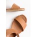 Mitti Tan Leather Heel Sandal