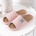 Women Comfy Open Toe Solid Color Home Slippers