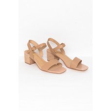 Noela Nude Leather Heel