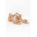 Noela Nude Leather Heel